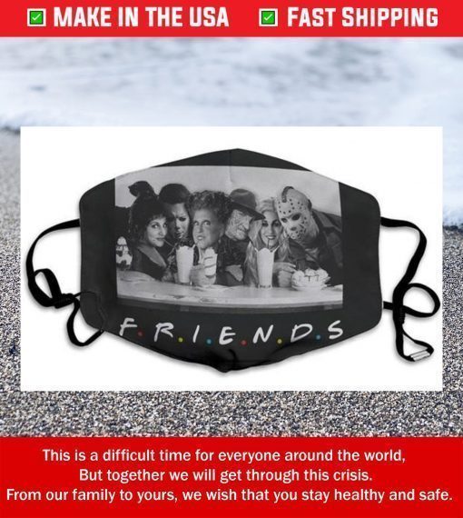 Friends Horror Characters Squad Face Mask