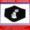 Funny Ghost Of Disapproval Boo, Reusable Washable Dust Protection Social Distancing, Anti-Pollution Mouth Cover