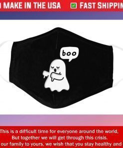 Funny Ghost Of Disapproval Boo, Reusable Washable Dust Protection Social Distancing, Anti-Pollution Mouth Cover