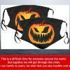 Ghost Spider Net Pumpkin Print Face Mask