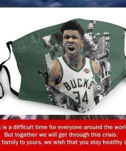 Giannis Collage Antetokounmpo Filter Face Mask