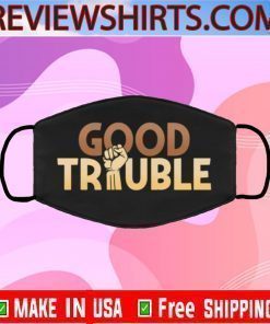 Good Trouble John Lewis Quote BLM Face Mask Filter PM2.5