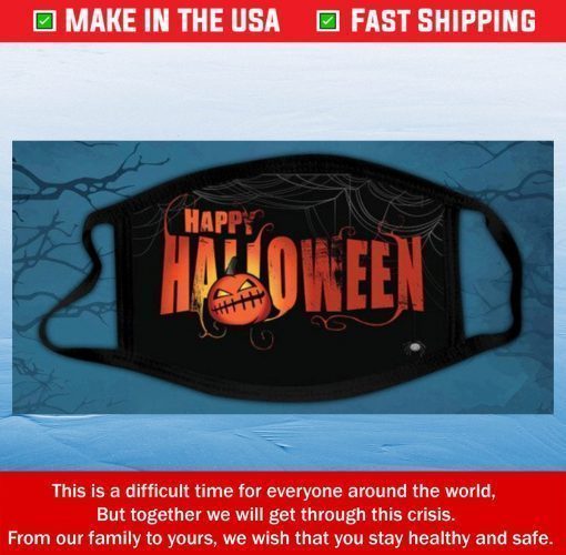 HAPPY HALLOWEEN FACE MASk double layer mask cloth Cotton Face Mask