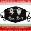 Boo Bees 3 Layer Face Mask Adult Face Mask Washable Reusable Face Mask Made In Usa
