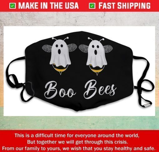 Boo Bees 3 Layer Face Mask Adult Face Mask Washable Reusable Face Mask Made In Usa