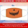 Halloween Face Mask, Pumpkin Face Mask, Smile Face Mask, Orange Face Mask