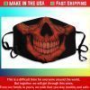 Halloween Face Mask Scary Skull Face Mask Washable Cotton Face Mask