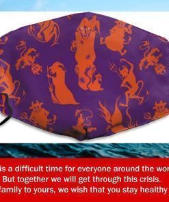 Halloween Orange Festive Neck Gaiter Bandana Face Mask