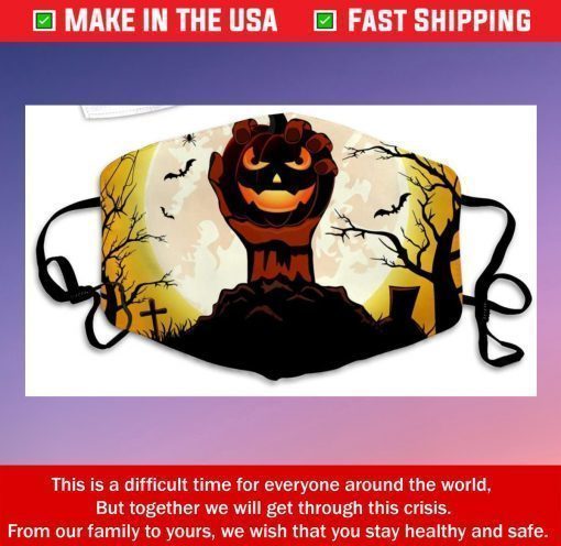 Halloween Terror Pumpkin Lights 2020 Face Mask