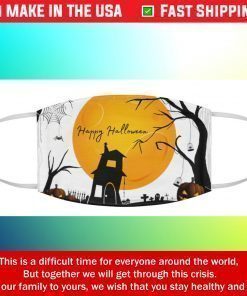 Happy Halloween Fabric Face Mask Cotton Face Mask