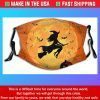 Happy Halloween Witch Moon Pumkin Bats Halloween Cotton Face Mask
