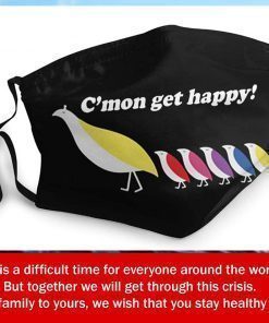 Happy Partridge Family Filter Face Mask