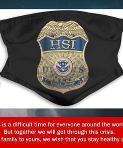 Homeland Security Investigations Filter Face Mask