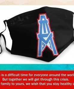 Houston Oilers X Tm Filter Face Mask