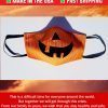 Jack-o-lantern pumpkin face mask