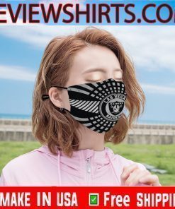 Las Vegas Raiders Face Mask With Filter