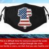 Liberty Bell American Flag Filter Face Mask