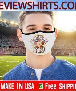 Logo Baltimore Blast Face Masks With Filter