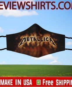 Logo TRademark Metallica rock band Face MaskLogo TRademark Metallica rock band Face Mask