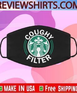 Logo Trademark Coughy Filter Lady Coffee Cafe Face Mask