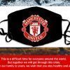 Logo Manchester United Filter Face Mask
