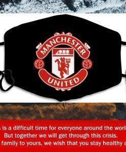 Logo Manchester United Filter Face Mask