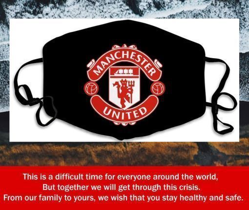 Logo Manchester United Filter Face Mask