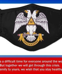 Masonic Scottish Rite Filter Face Mask