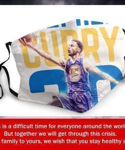 NBA Superstar Player Stephen Curry #30 Filter Face Mask