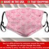 Pink Flamingo Pattern Cotton Face Mask