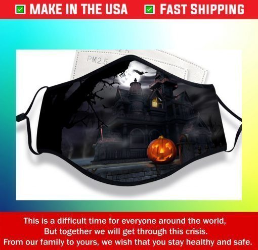 Halloween Reusable Washable Adjustable Adult Face Mask Happy Halloween Anime Cartoon Face Mask