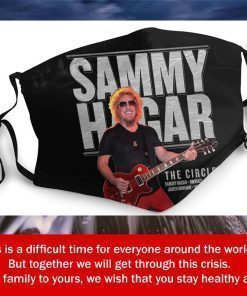 Sammy Hagar Summer Tour 2019 Filter Face Mask