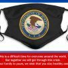 Seal of The United States Department of Justice Filter Face Mask