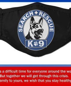 Search Rescue K-9 Filter Face Mask