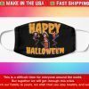 Skeleton music lover Happy Halloween Mask Cotton Face Mask