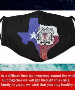 Texas Us Coast Guard Filter Face Mask