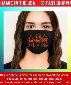 Trick or Treat Face Mask, Hocus Pocus Face Mask, Happy Halloween Face Mask, Halloween Face Mask Cotton Face Mask