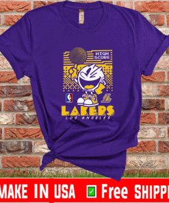 Pacman High Score Lakers LoPacman High Score Lakers Los Angeles Lakers Shirt s Angeles Lakers Shirt