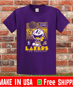 Pacman High Score Lakers Los Angeles Lakers Shirt