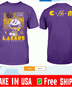 Pacman High Score Lakers Los Angeles Lakers Shirt