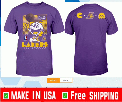 Pacman High Score Lakers Los Angeles Lakers Shirt