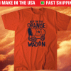 Hop On the Orange Wagon Houston Baseball Shirt