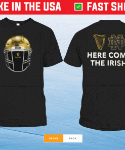 University of Notre Dame Guinness Helmet Here Come The Irish Shirt
