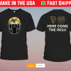University of Notre Dame Guinness Helmet Here Come The Irish Shirt