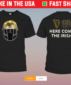 University of Notre Dame Guinness Helmet Here Come The Irish Shirt