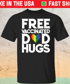 Pride LGBT Free Vaccinated Dad Gugs T-Shirt