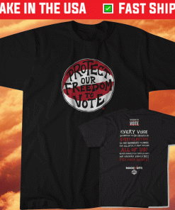 Protect Our Freedom to Vote Rock the Vote Shirt