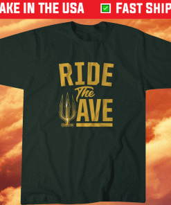Ride The Wave Surf Oakland Oakland Baseball Shirt