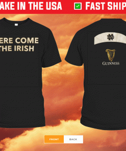 University of Notre Dame Guinness Here Come The Irish Shirt