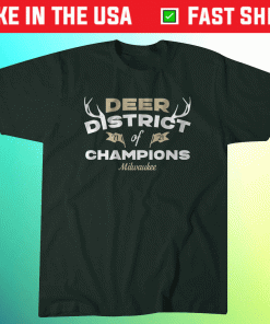 Deer District of Champions Milwaukee Hoops Shirt